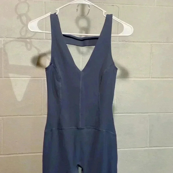 Free People Movement Never Better One-Piece Jumpsuit in Slate Grey NWOT Athletic - Picture 4 of 8